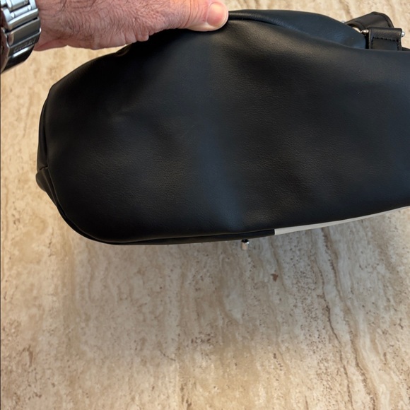 Disney Brand Micky Mouse Backpack in Soft Black and White Vegan Leather - Picture 3 of 7